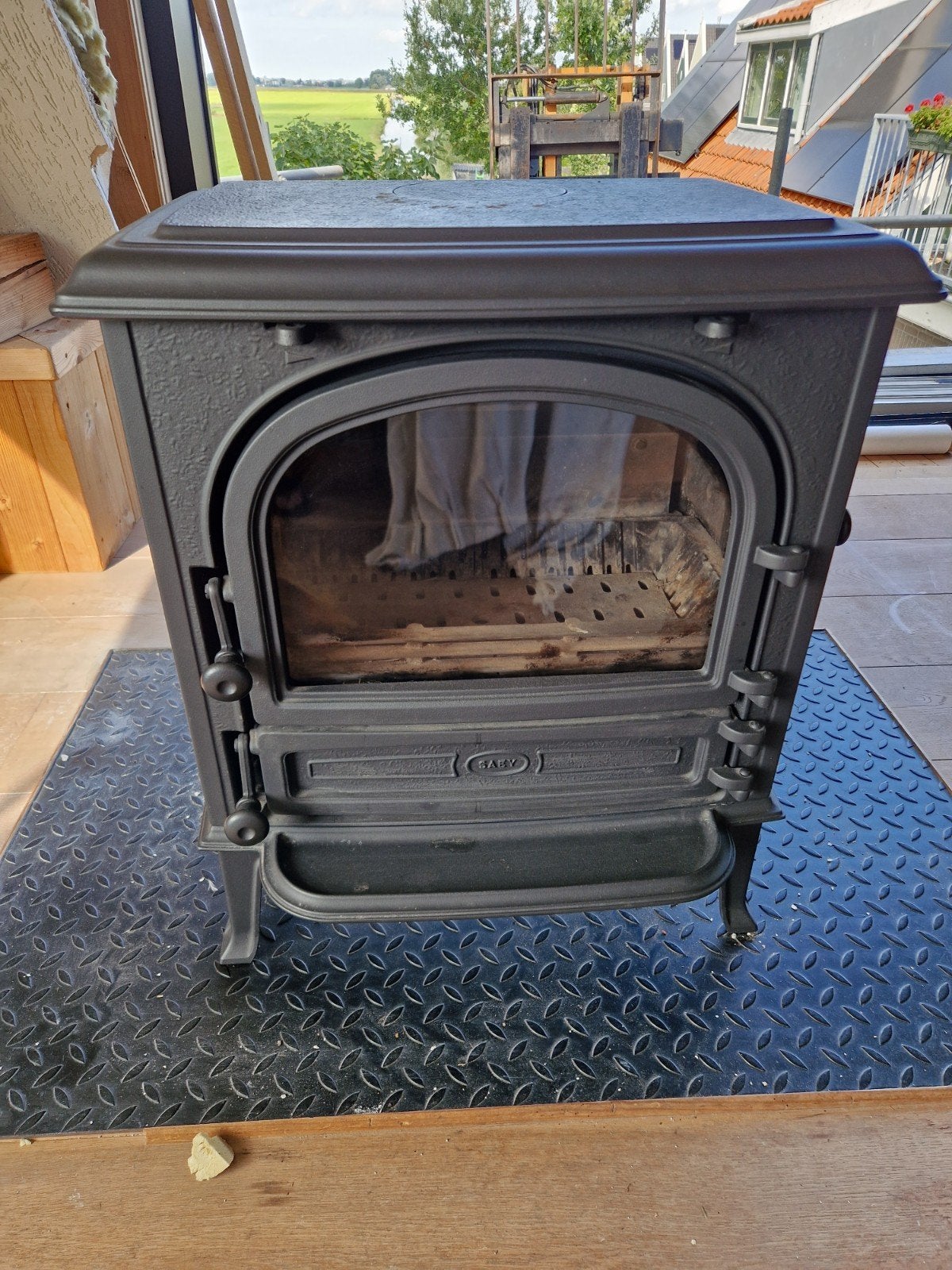 Houtkachel, Huis en Inrichting, Ophalen of Verzenden, Zo goed als nieuw, Hout, Houtkachel