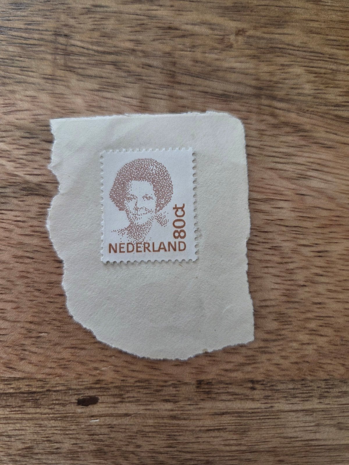 Nederlandse postzegel 80ct - Koningin Beatrix, Ophalen of Verzenden, Na 1940, Gestempeld