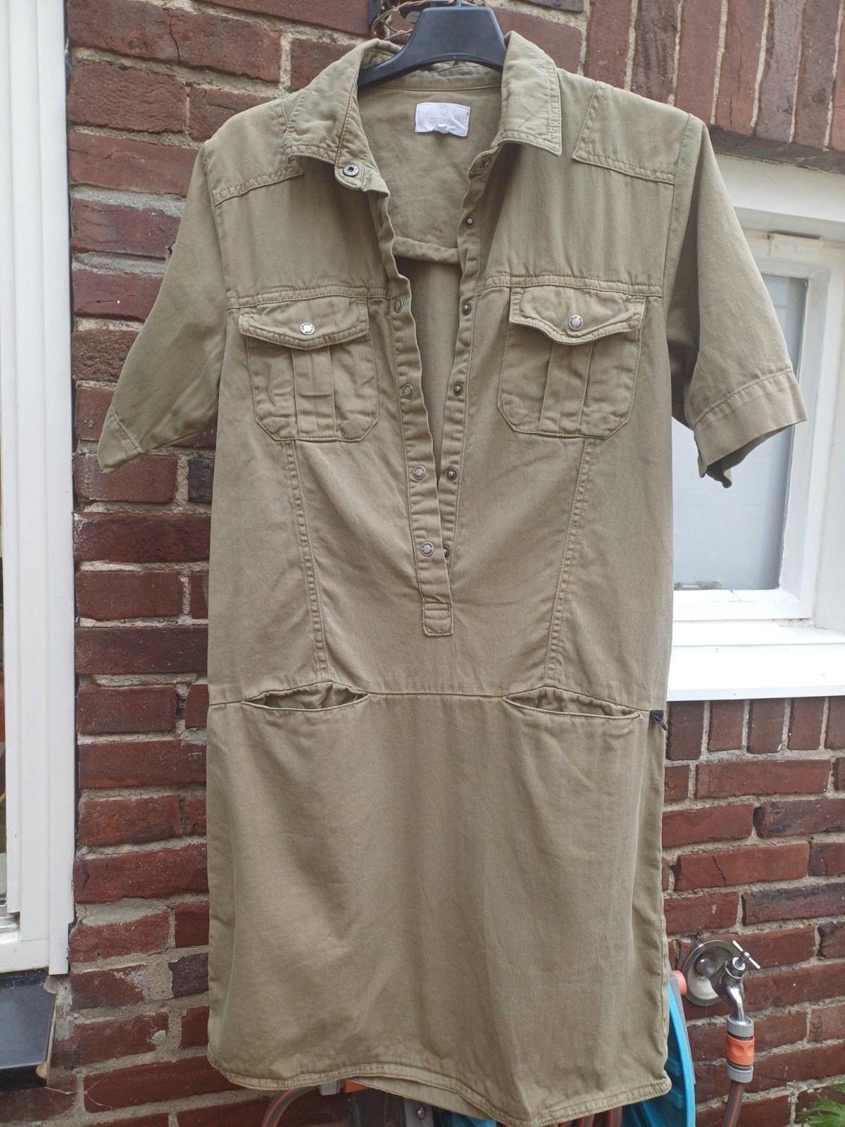 Spijkerjurk Josephin khaki maat S/M (valt als S), Josephin, Ophalen of Verzenden