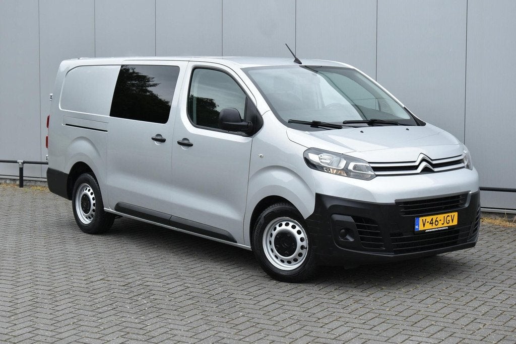 Citroen Jumpy 2.0 HDI L3H1 DC Airco Navi Cruise Trekhaak PDC, Auto's, Gebruikt, 4 cilinders, Citroën, 2500 kg