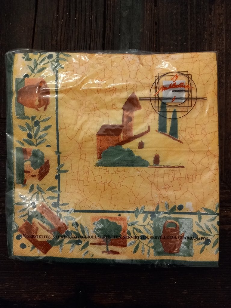 vintage tafel servetten uit Frankrijk dicht pak scrap nieuw, Ophalen, Nieuw