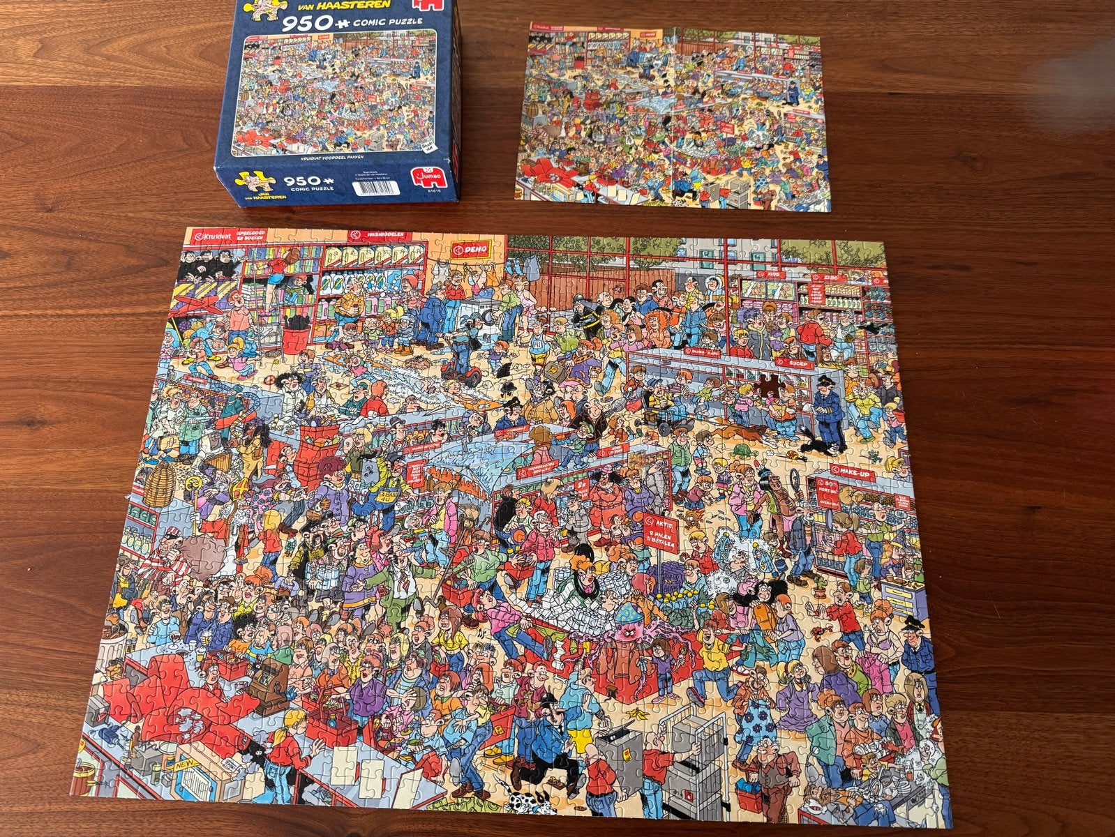 Jan van Haasteren Kruidvat 950 stukjes - Mist 1 stukje, Ophalen of Verzenden, 500 t/m 1500 stukjes, Gebruikt, Legpuzzel