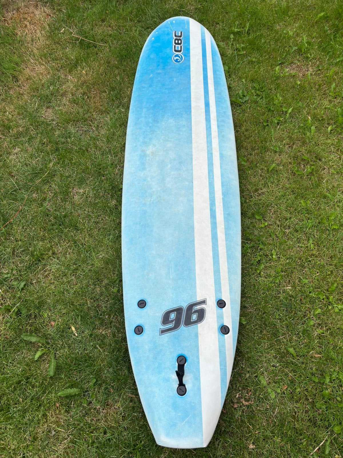 CBC 8’0 Softtop met leash om te leren surfen, Watersport en Boten, Golfsurfen, Ophalen, Gebruikt, Funboard, Met koord