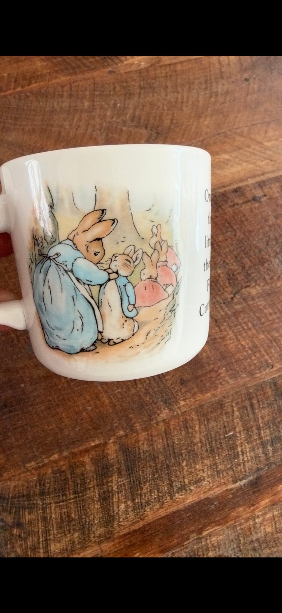 Wedgwood Peter Rabbit Mok - Vintage Servies, Huis en Inrichting, Vintage, Zo goed als nieuw, Wedgwood, Porselein