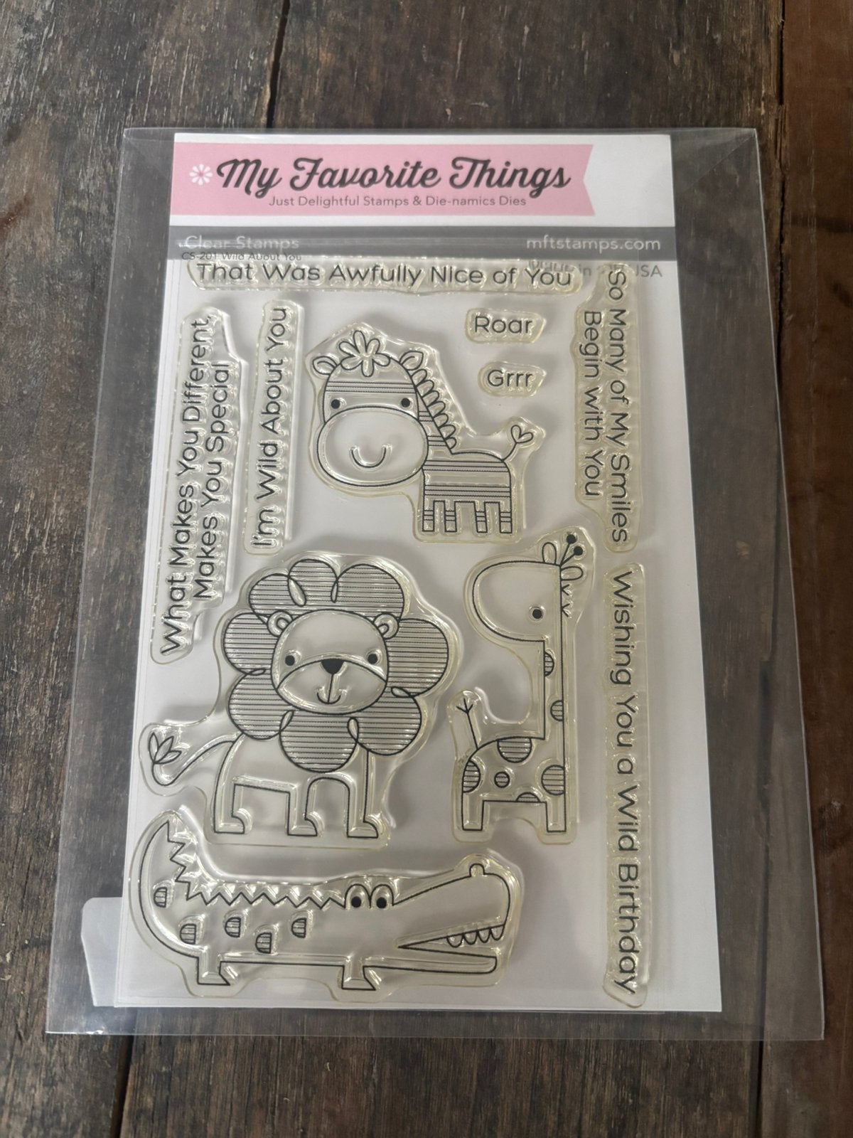 Mft stempel Wild about you, Ophalen of Verzenden, Nieuw, Clearstamp