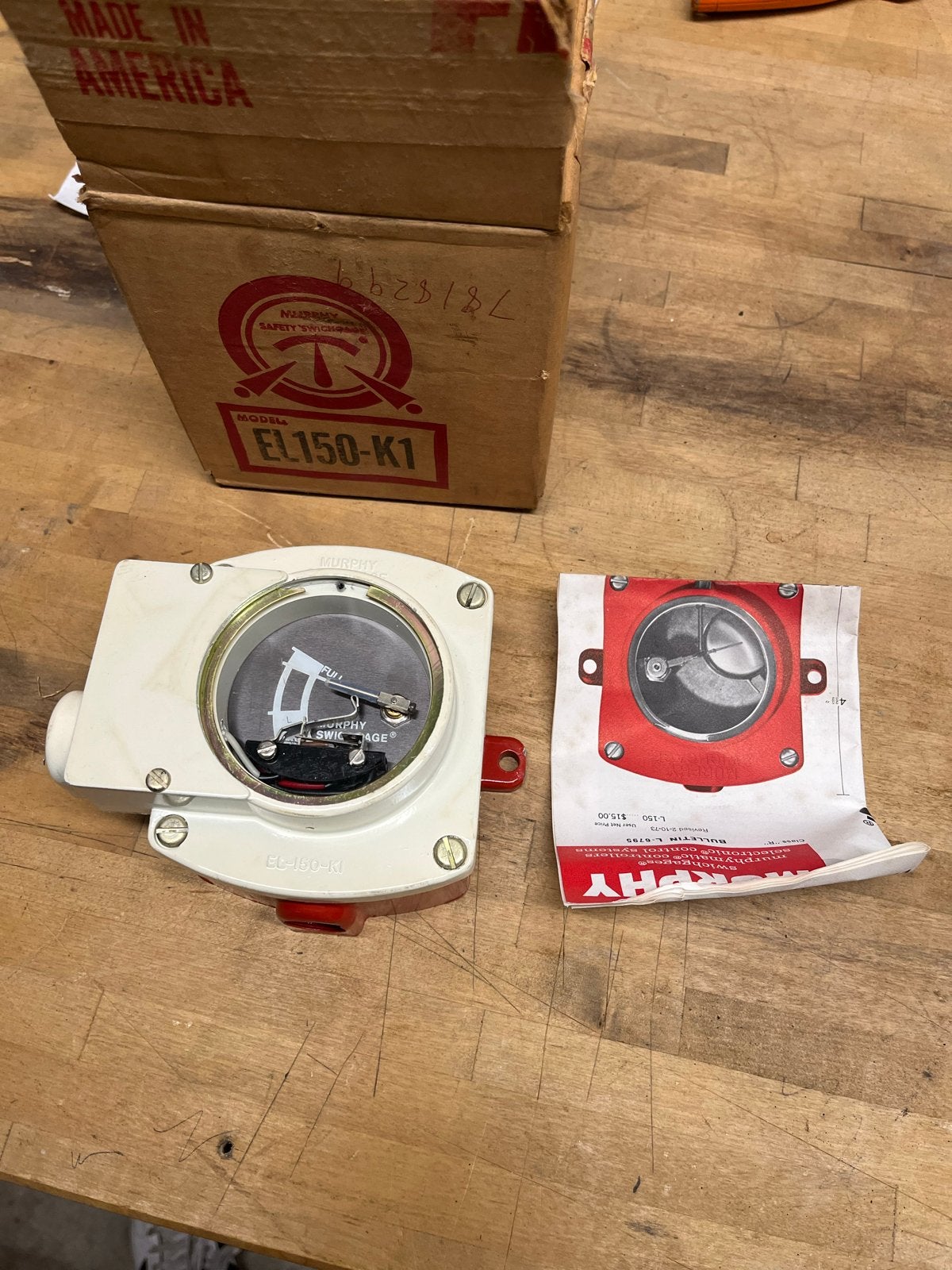 Murphy Vloeistofniveaumeter/Vlotterschakelaar, Ophalen of Verzenden, Nieuw, Elektra en Verlichting