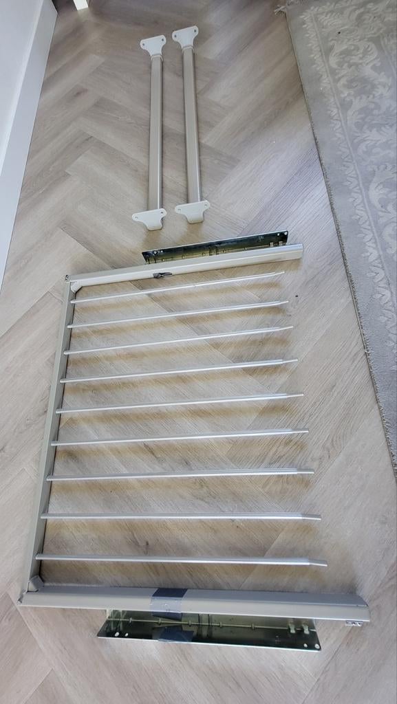 IKEA PAX broekrek + 2x kledingroede (71 cm) – compleet set, Ophalen, Zo goed als nieuw, Metaal of IJzer, Klemhekje