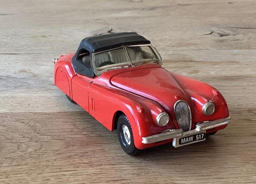 Corgi Toys Jaguar XK120 – jaren 60 – opende delen, Ophalen of Verzenden, Zo goed als nieuw, Auto, Corgi