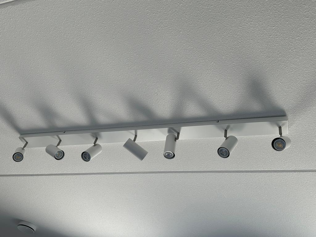 Nieuw lamp - 7 spots (LED) € 90,-, Ophalen, Metaal of Aluminium, Nieuw, Led