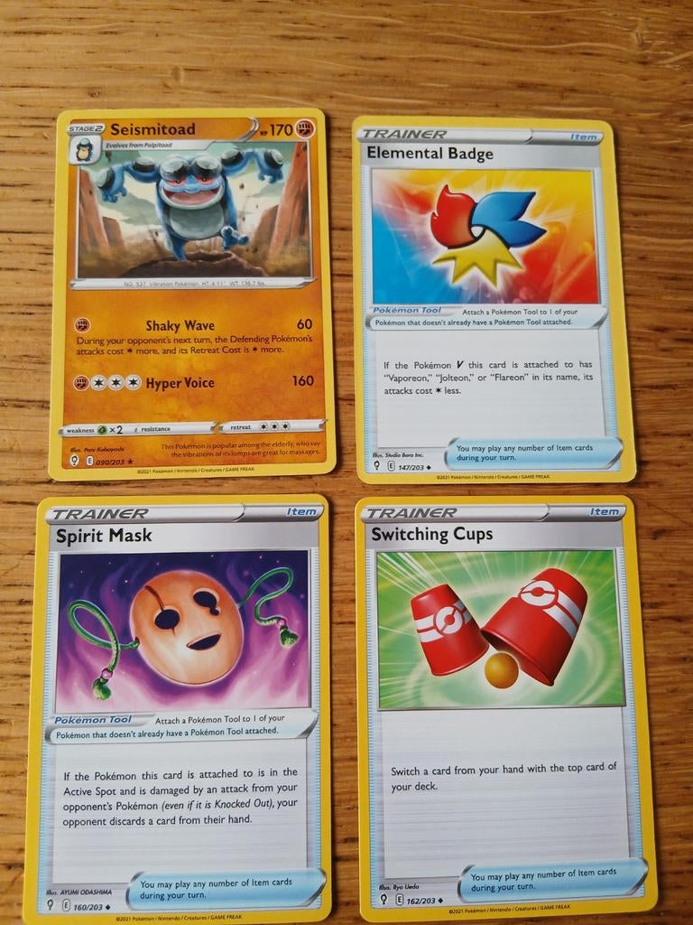 Seismitoad090/203,  Elemental Badge, Spirit Mas, Ophalen of Verzenden, Zo goed als nieuw, Meerdere kaarten