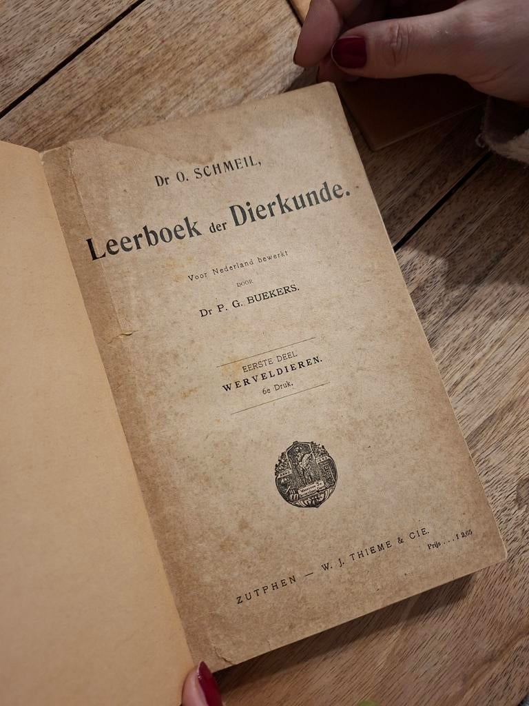 Leerboek der Dierkunde - Schmeil (1920), Ophalen of Verzenden, Gelezen