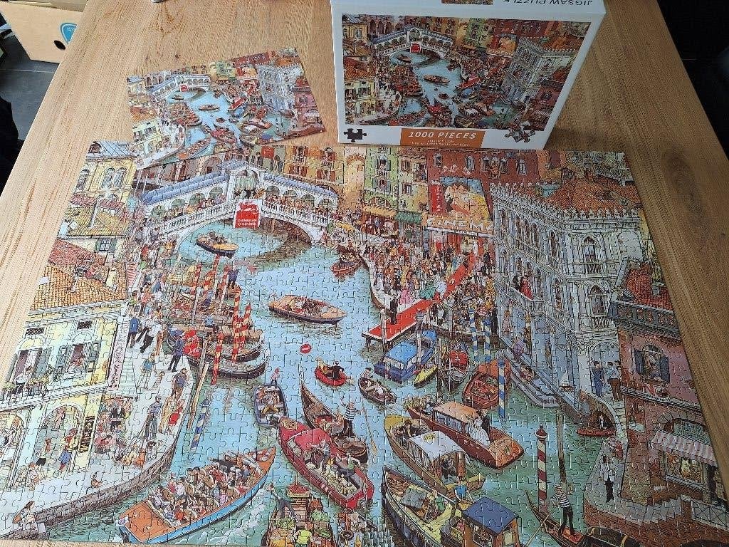 Legpuzzel van 1000 stukjes van Venetië, Ophalen of Verzenden, 500 t/m 1500 stukjes, Zo goed als nieuw, Legpuzzel