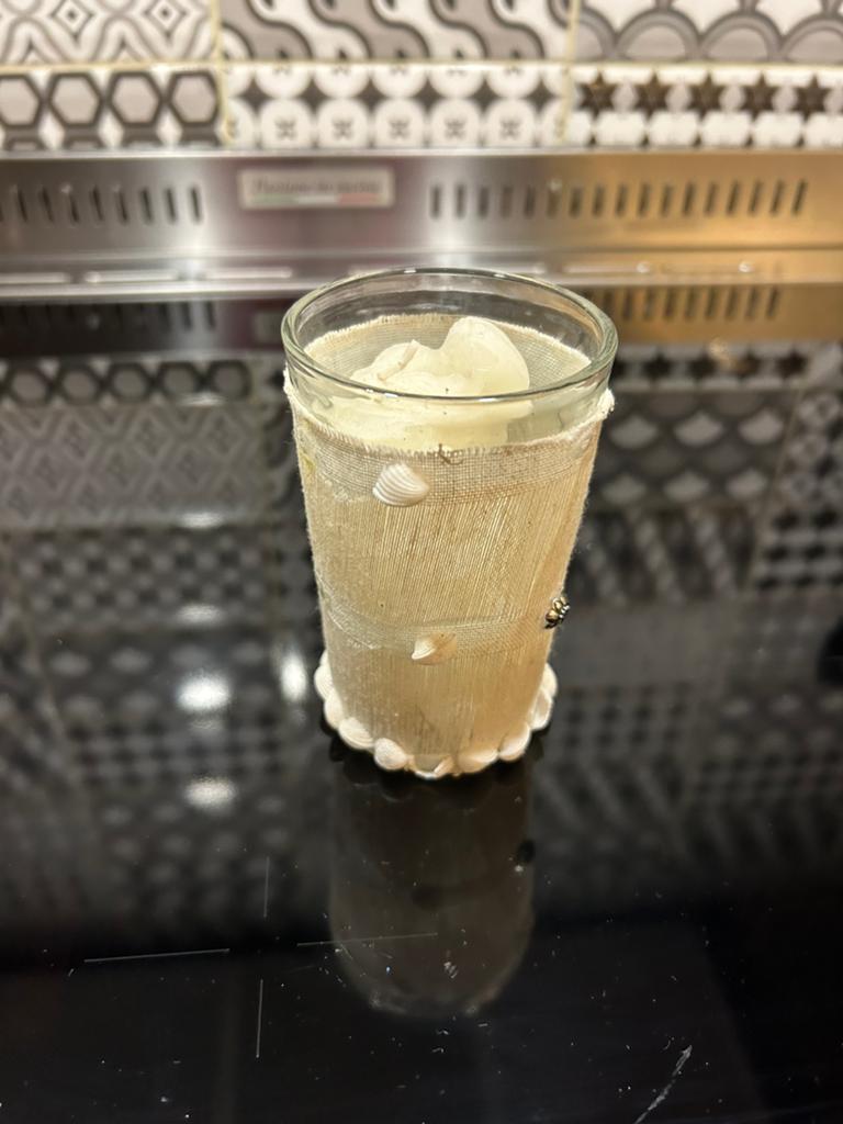 Riviera maison kaarsje, Overige materialen, Ophalen of Verzenden, Zo goed als nieuw, Kaars