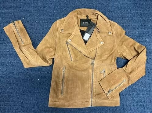 NIEUW! WHY7 Bruine suède 100% jas maat S, M, L voor €179,99!, Ophalen of Verzenden, Nieuw, Maat 38/40 (M), Bruin