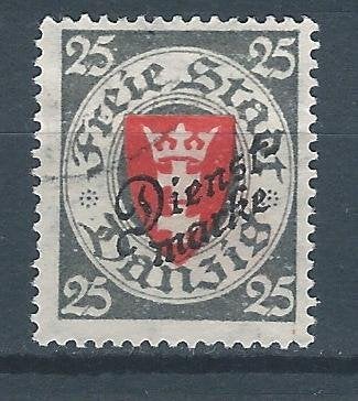 C856 – Duitsland - Danzig – Dienst MiNr 46 (gestempeld), Ophalen of Verzenden, Duitse Keizerrijk, Gestempeld
