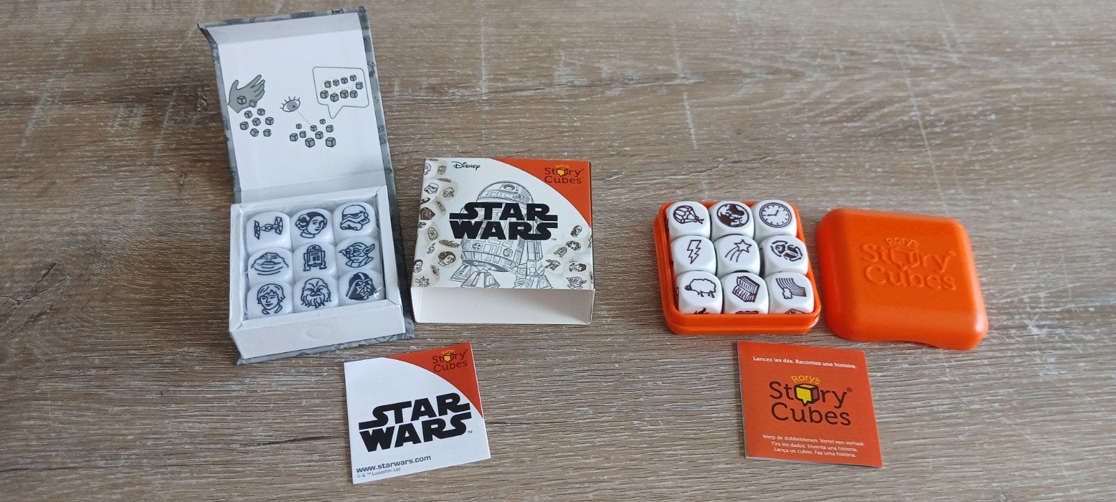 rory's story cubes Star Wars en Classic dobbelstenen spel, Een of twee spelers, Ophalen of Verzenden, Zo goed als nieuw