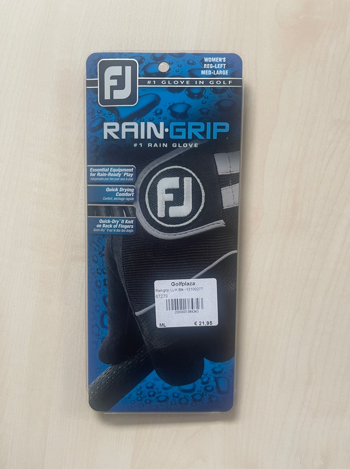 Footjoy Raingrip golfhandschoen dames/heren voor linkerhand, Ophalen of Verzenden, Nieuw, Kleding, Overige merken