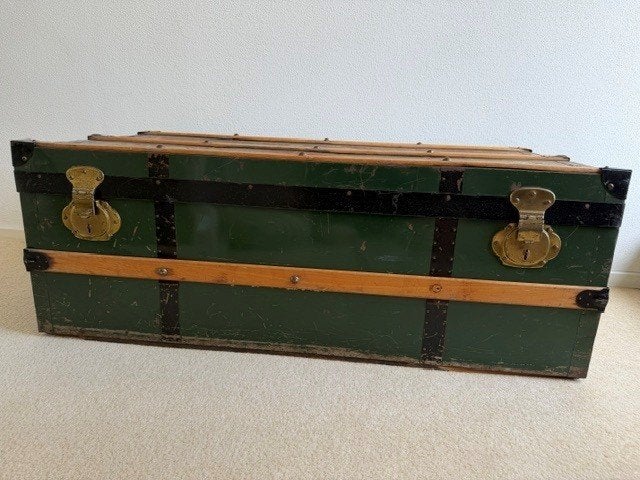 Vintage hutkoffer, Ophalen