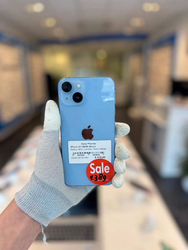 Zo goed als nieuw Apple iPhone 14 128GB, Telecommunicatie, Overige Telecommunicatie, Zo goed als nieuw, Ophalen of Verzenden
