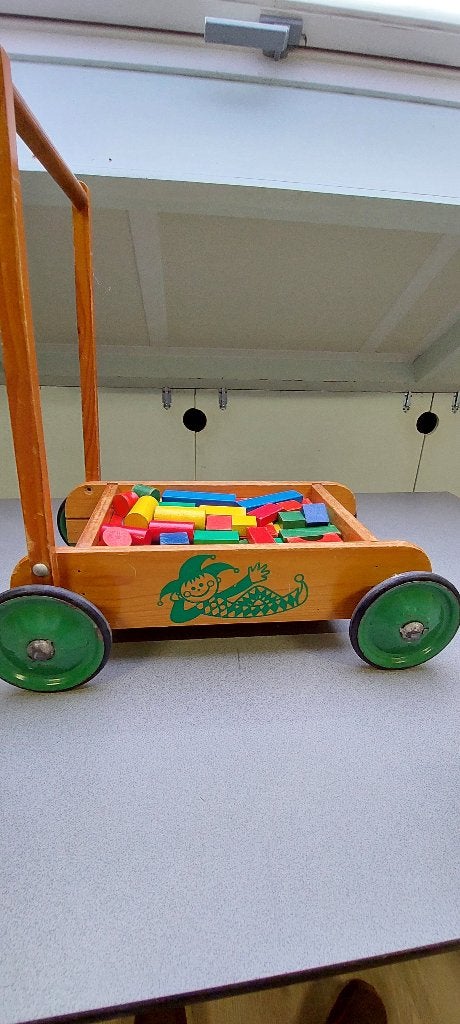blokkenwagen - loopkar, Kinderen en Baby's, Ophalen, Gebruikt