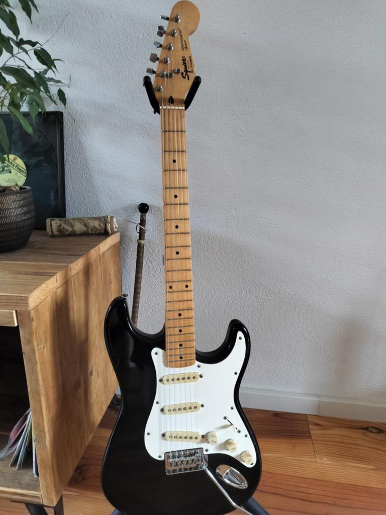 Squier stratocaster 90s elektrische gitaar, Ophalen of Verzenden, Solid body, Fender