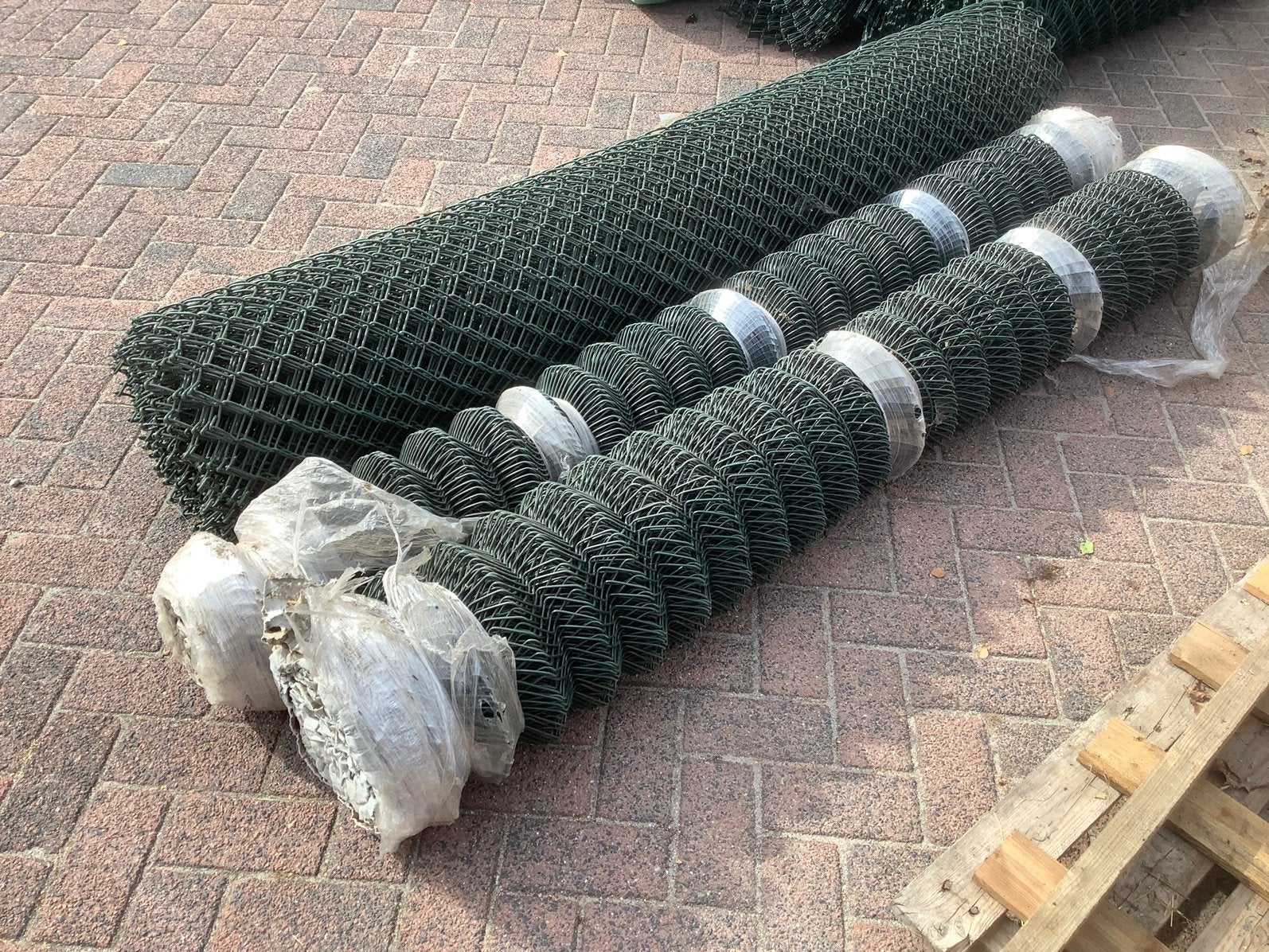 Harmonicagaas geplastificeerd groen 200cm hoog, Tuin en Terras, Gaas en Draad, Ophalen, Zo goed als nieuw