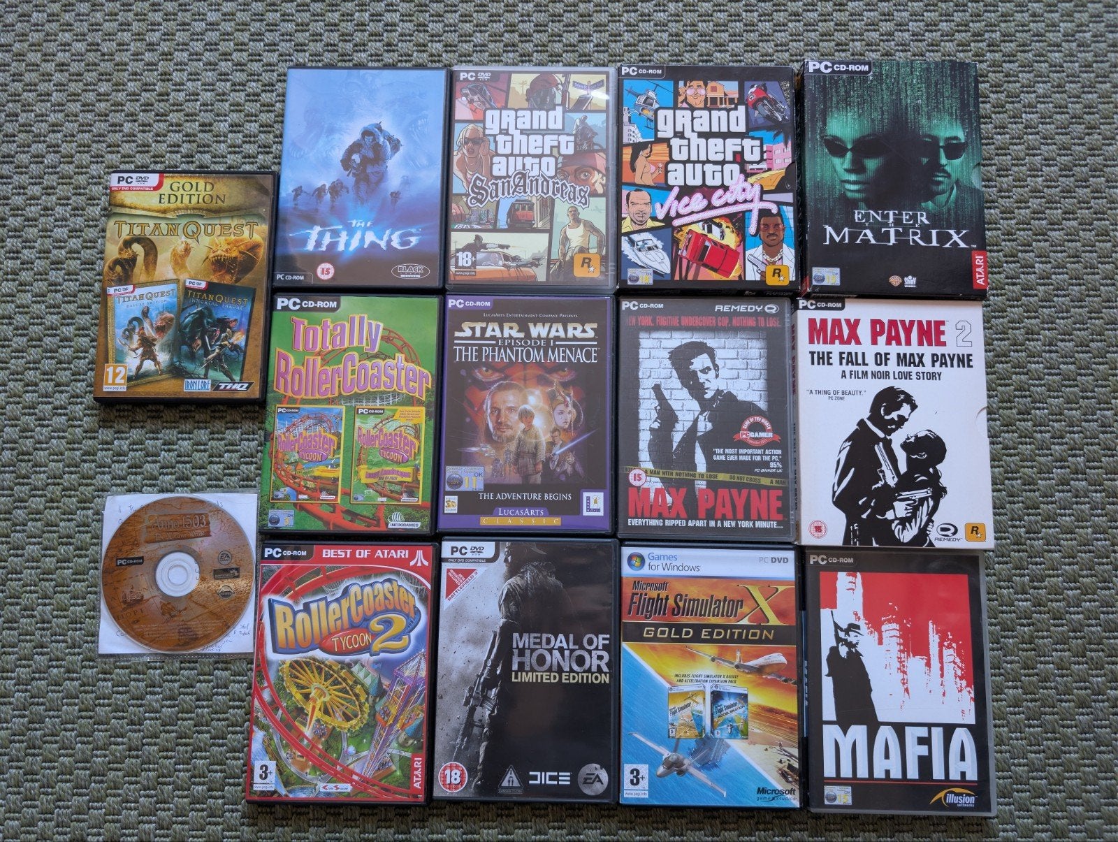 Mooie Collectie Retro PC Games (14 stuks), 1 speler, Ophalen of Verzenden, Vanaf 18 jaar