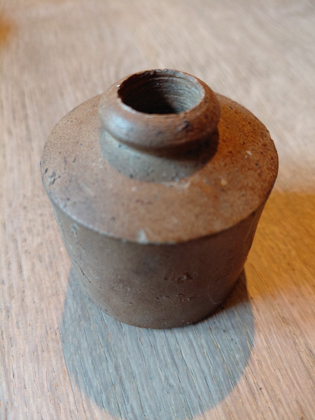Antieke aardewerken inktpot, Antiek en Kunst, Ophalen of Verzenden