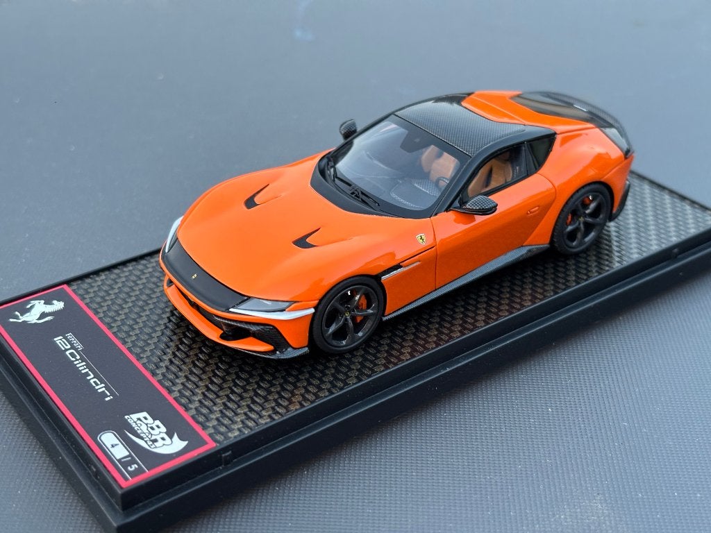 Ferrari 12 Cilindri "Honda orange" BBR 1:43 NIEUW ! C4F, Overige merken, BBR, Auto, .