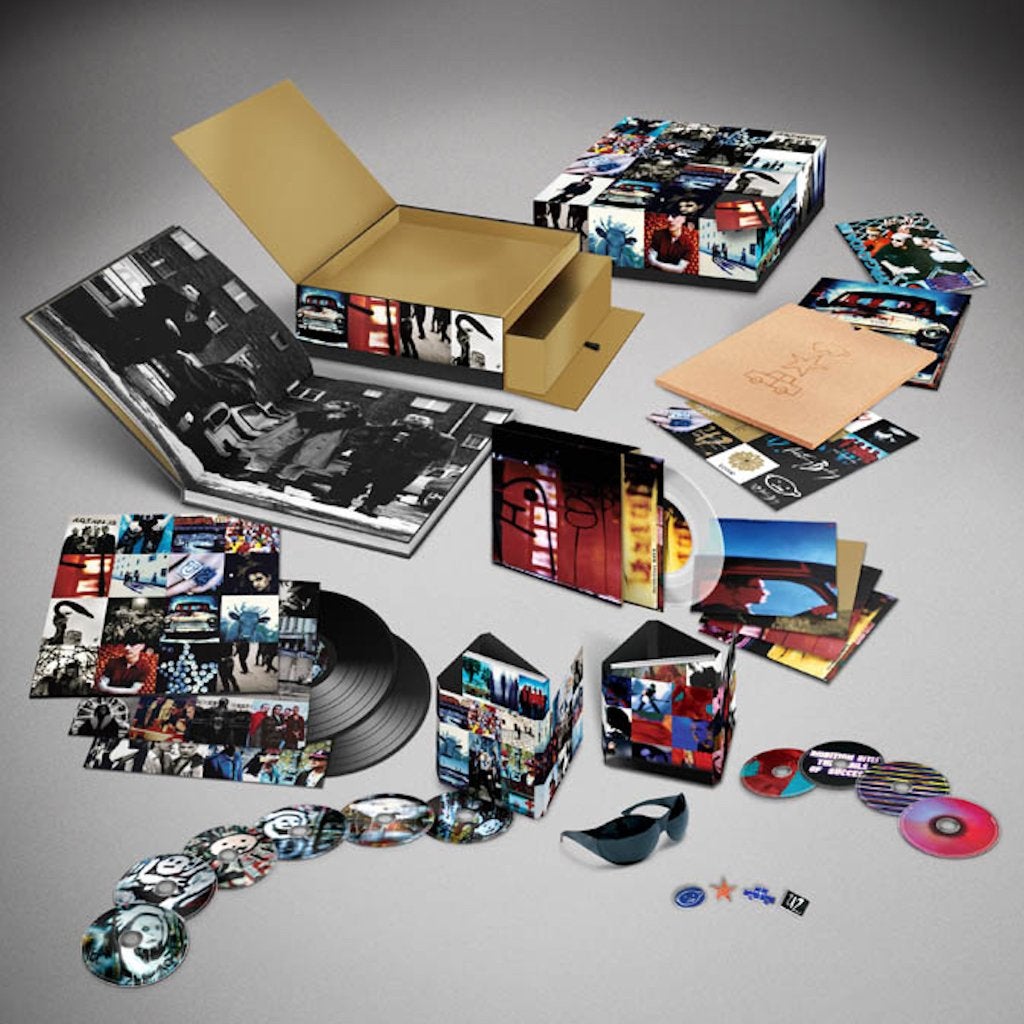 2LP+5xVinyl7+6Cd+4Dvd Box U2 Achtung Baby Uber Deluxe NIEUW, Boxset, Pop, Geseald, Ophalen of Verzenden