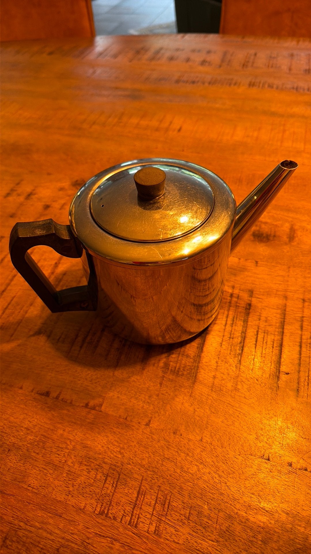 Bredemeijer dubbelwandige theepot, Huis en Inrichting, Theepot/fluitketel, Gebruikt, Bredemeijer, Zilver
