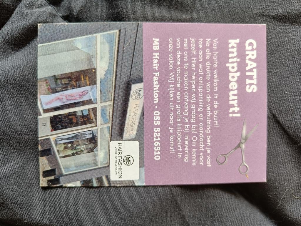 Gratis knipbeurt voucher