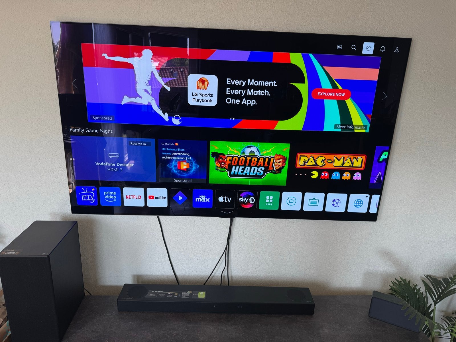 LG OLED65G1RLA (65 inch)EVO- Topmodel met optionele soundbar, Ophalen, Zo goed als nieuw, 100 cm of meer, 4k (UHD)