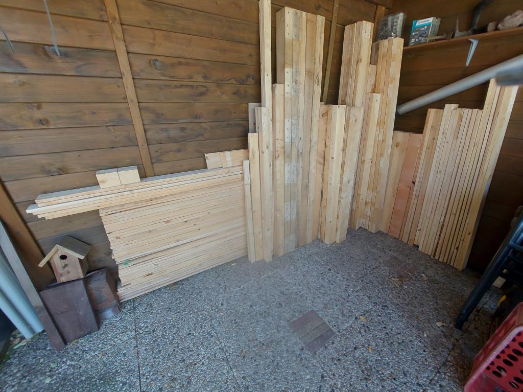 hout (partij Pallethout), Doe-het-zelf en Verbouw, Hout en Planken, Ophalen, Minder dan 25 mm, 200 tot 250 cm, Plank