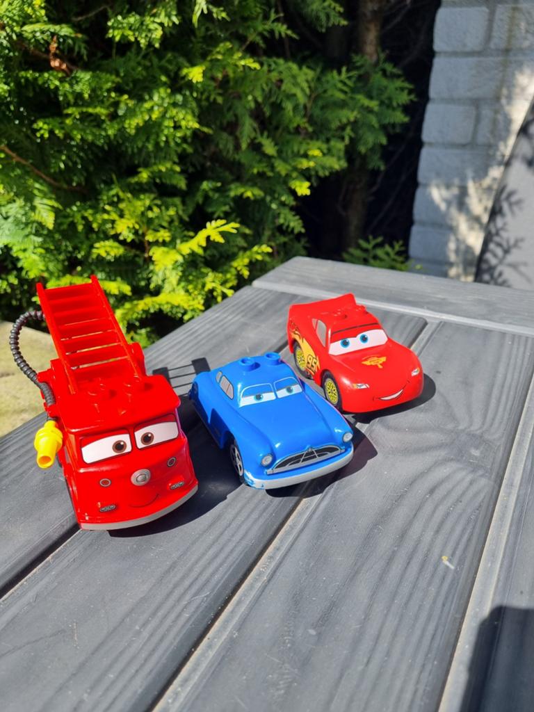 Duplo cars, 3 stuks, MOC (eigen creatie), Ophalen of Verzenden, Zo goed als nieuw, Disney