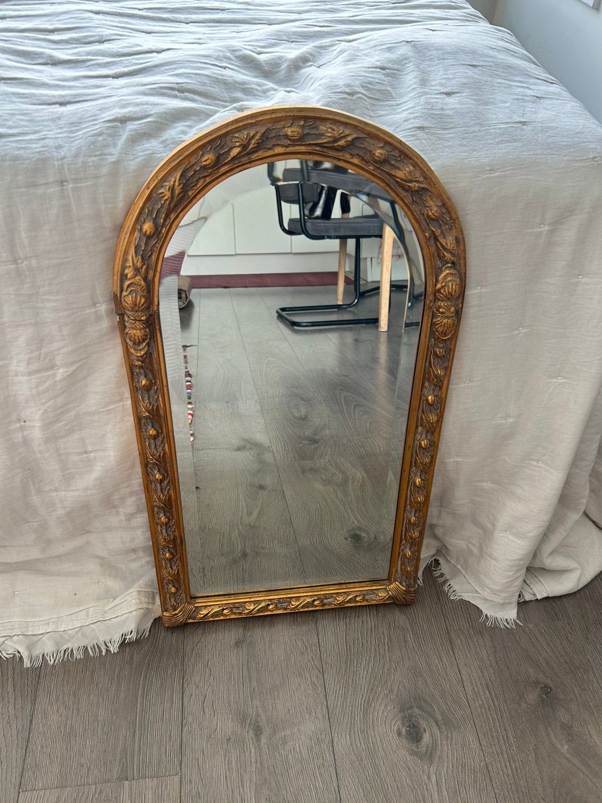 Spiegel goud, Ophalen, Ovaal, Minder dan 50 cm