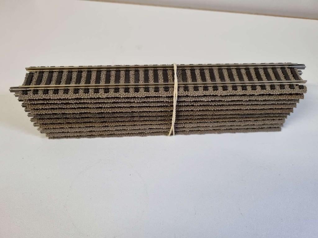 Fleischmann 6101 - Rechte stukken profi-rail 200 mm, Gebruikt, Gelijkstroom, Fleischmann, Rails