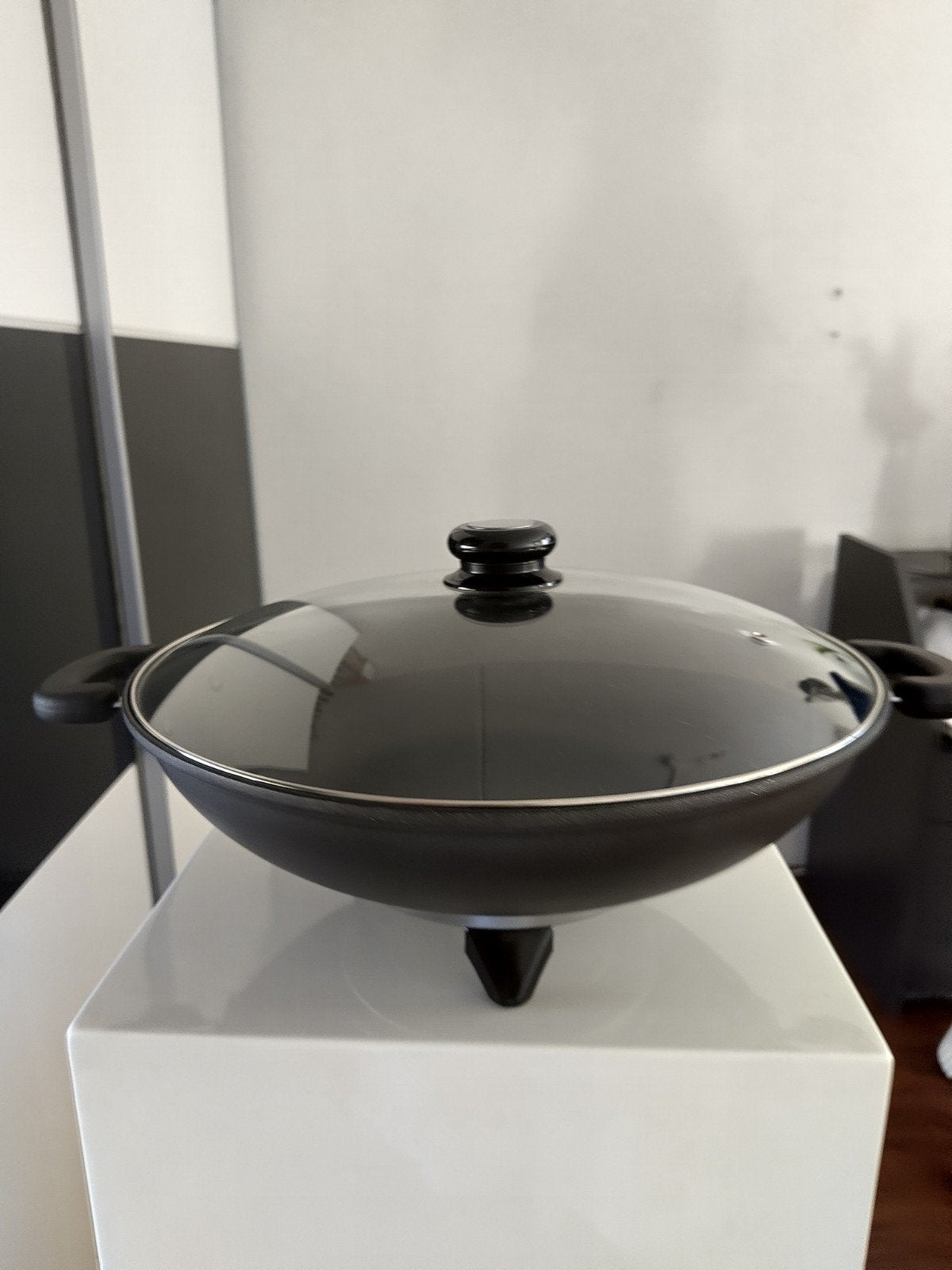 Princess  nieuwe Elektrische Wokpan met Glazen Deksel, Witgoed en Apparatuur, Frituurpannen, 3 tot 4 liter, Ophalen, Zo goed als nieuw