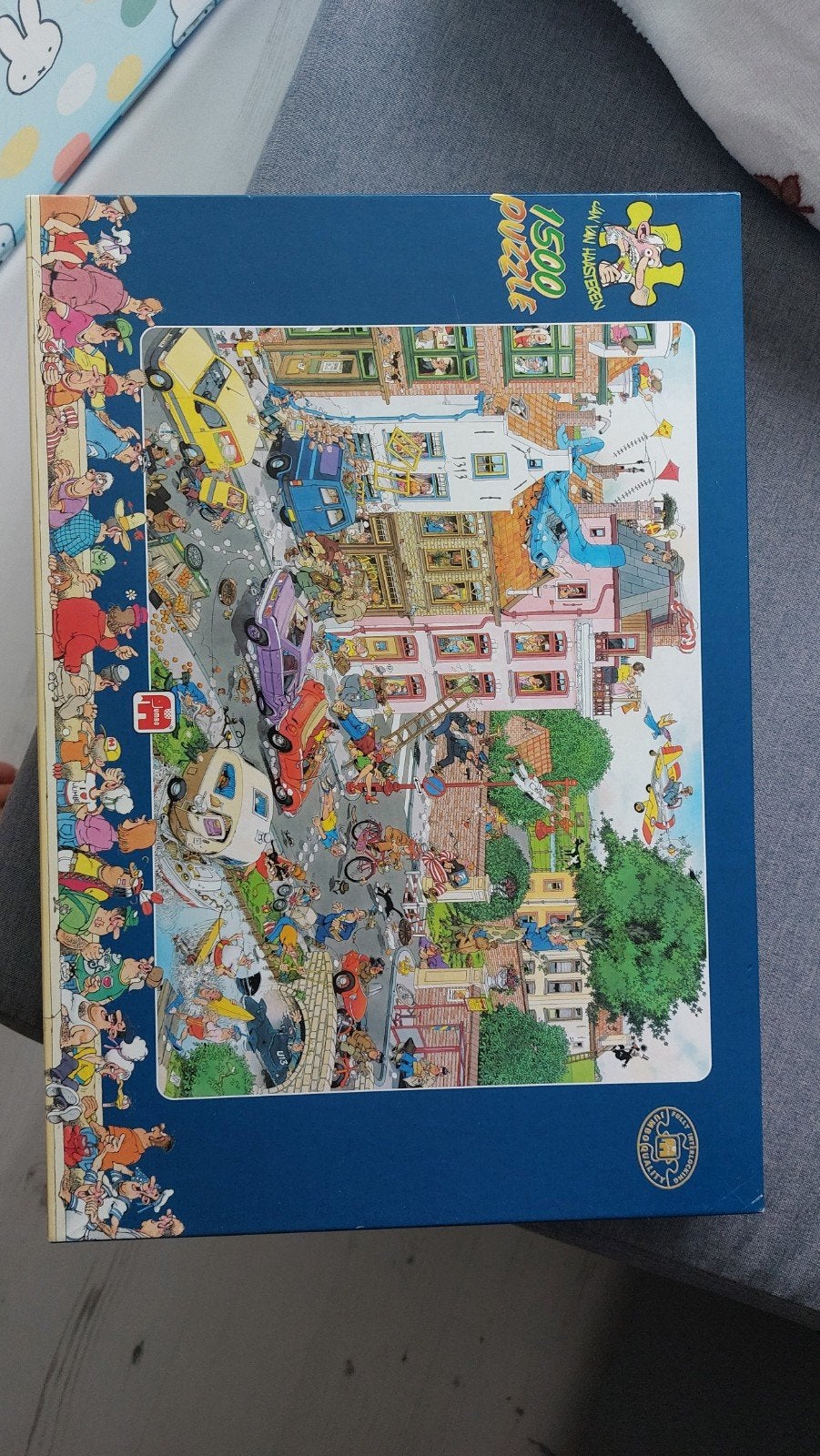 Jan van Haasteren Puzzel 1500 stukjes - vrijdad de 13 de t, Ophalen of Verzenden, 500 t/m 1500 stukjes, Gebruikt, Legpuzzel