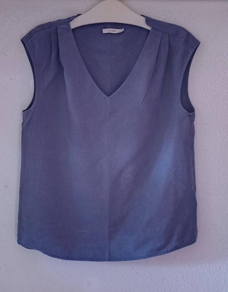 Sissy Boy top blouse linnen Lyocell M, Kleding | Dames, Tops, Maat 38/40 (M), Blauw, Ophalen of Verzenden, Zo goed als nieuw