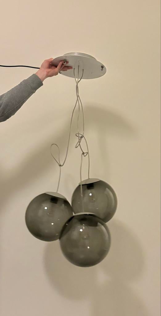 Fatboy Spheremaker Small hanglamp - 3 bollen, Huis en Inrichting, Lampen | Hanglampen, Ophalen, Gebruikt, Glas, 75 cm of meer