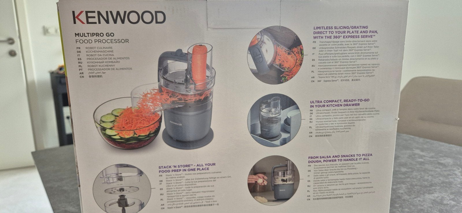 Kenwood MultiPro Go keukenmachine, Witgoed en Apparatuur, Keukenmixers, 1 tot 2 liter, Nieuw, Ophalen of Verzenden, Vaatwasserbestendig