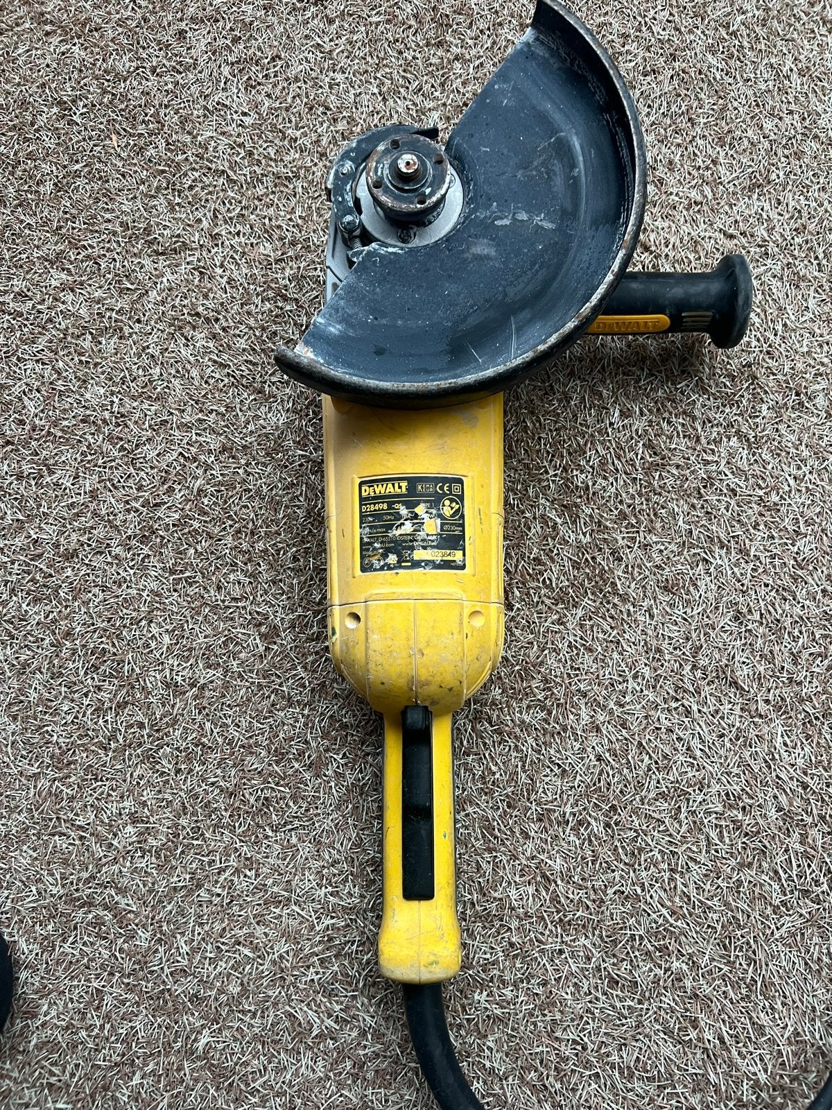 DeWalt D28498-QS Haakse Slijpmachine 230mm 2200W, Ophalen of Verzenden, Gebruikt, 1000 watt of meer, Haakse handslijpmachine