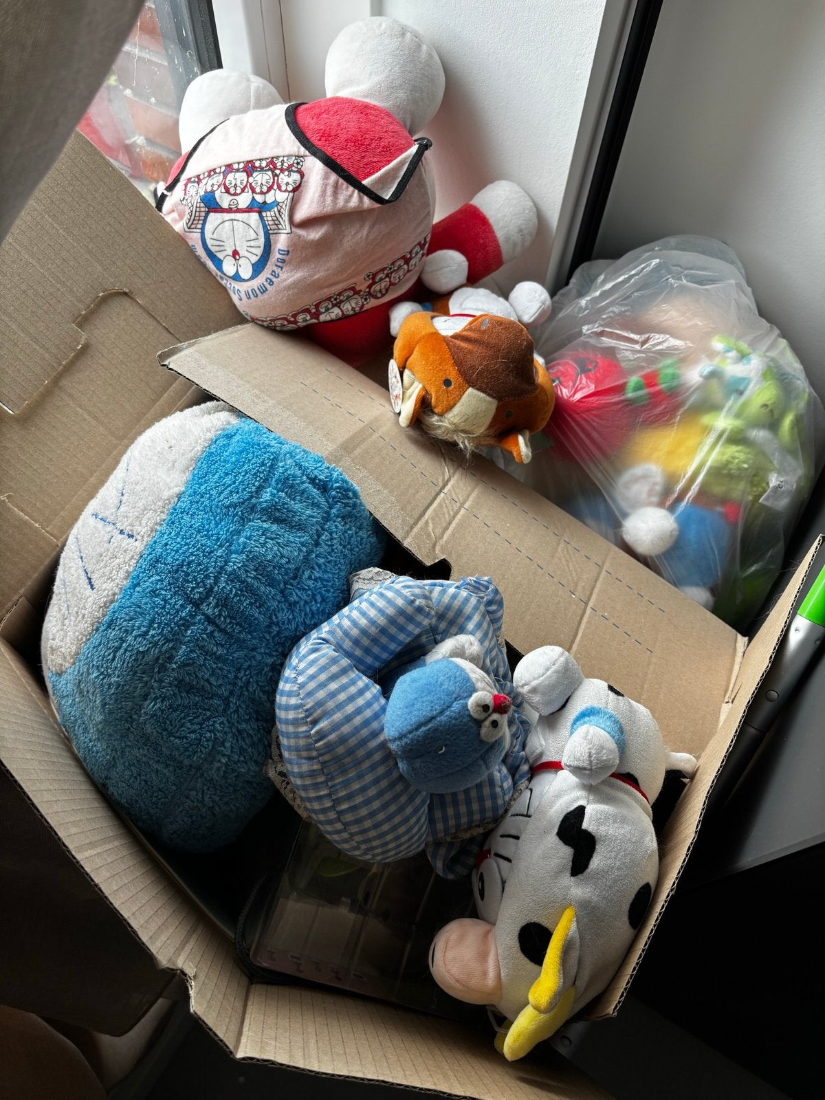 Doraemon en diverse knuffels - Leuke verzameling, Ophalen, Gebruikt, Overige merken, Overige karakters