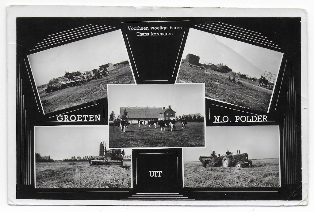 Noord Oost Polder Gelopen Ansichtkaart ( B7755), Ophalen of Verzenden, Voor 1920, Gelopen, Zeeland