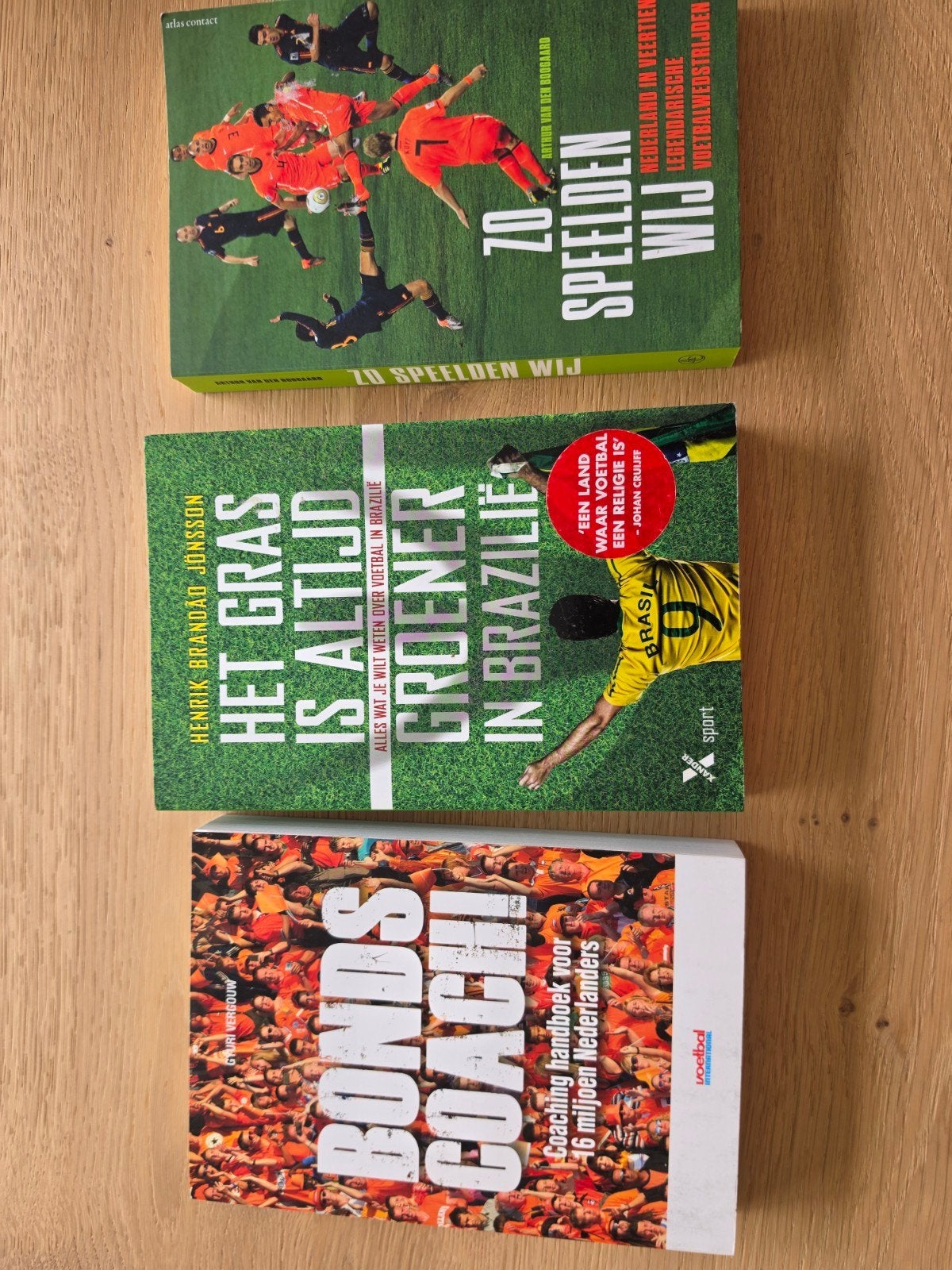 Voetbalboeken: Bonds Coach, Het Gras is Altijd Groener, Ophalen of Verzenden, Gelezen, Gyuri Vergouw, Henrik Brandão Jönsson, Arthur van den Boogaard