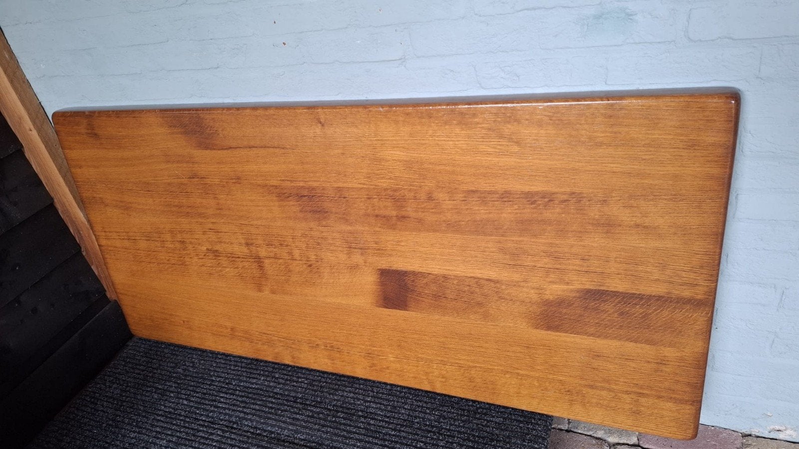 Massief eikenhouten tafelblad, Huis en Inrichting, Ophalen, Rechthoekig, 100 tot 150 cm