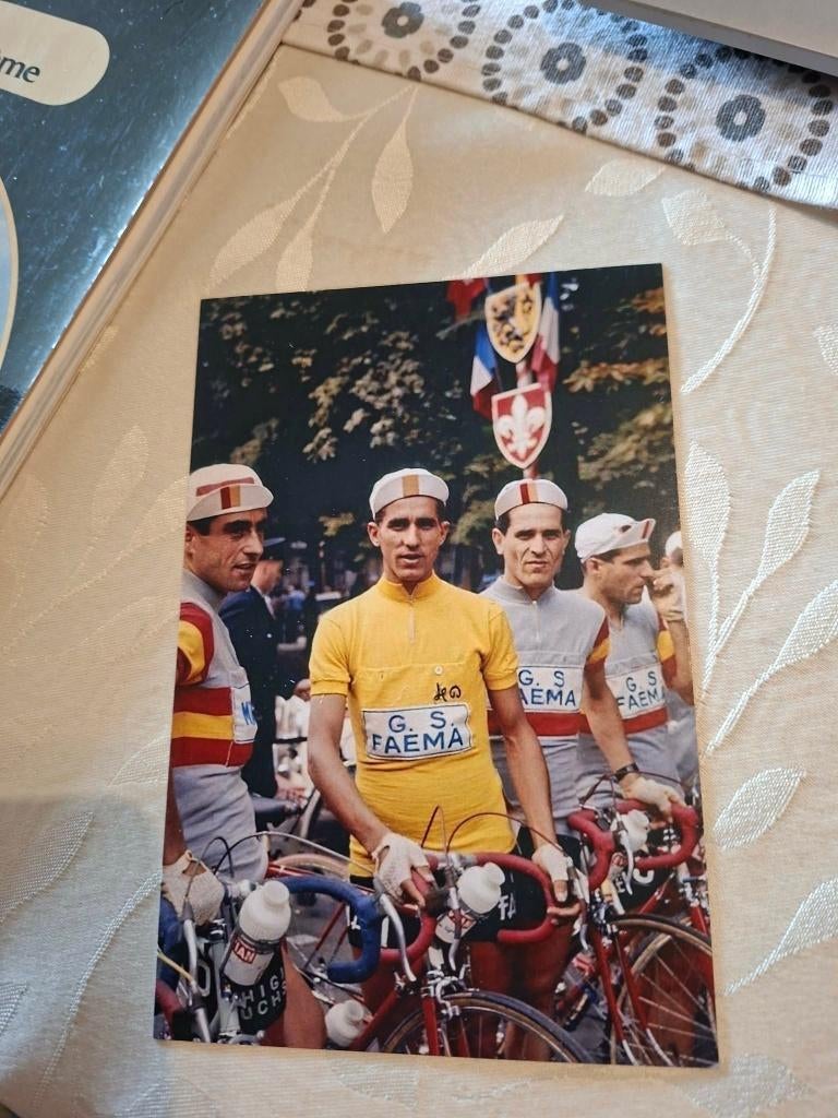 Foto (Repro) / Federico Bahamontes / Tour 1960, Verzenden, Zo goed als nieuw, Overige sporten, Poster, Plaatje of Sticker