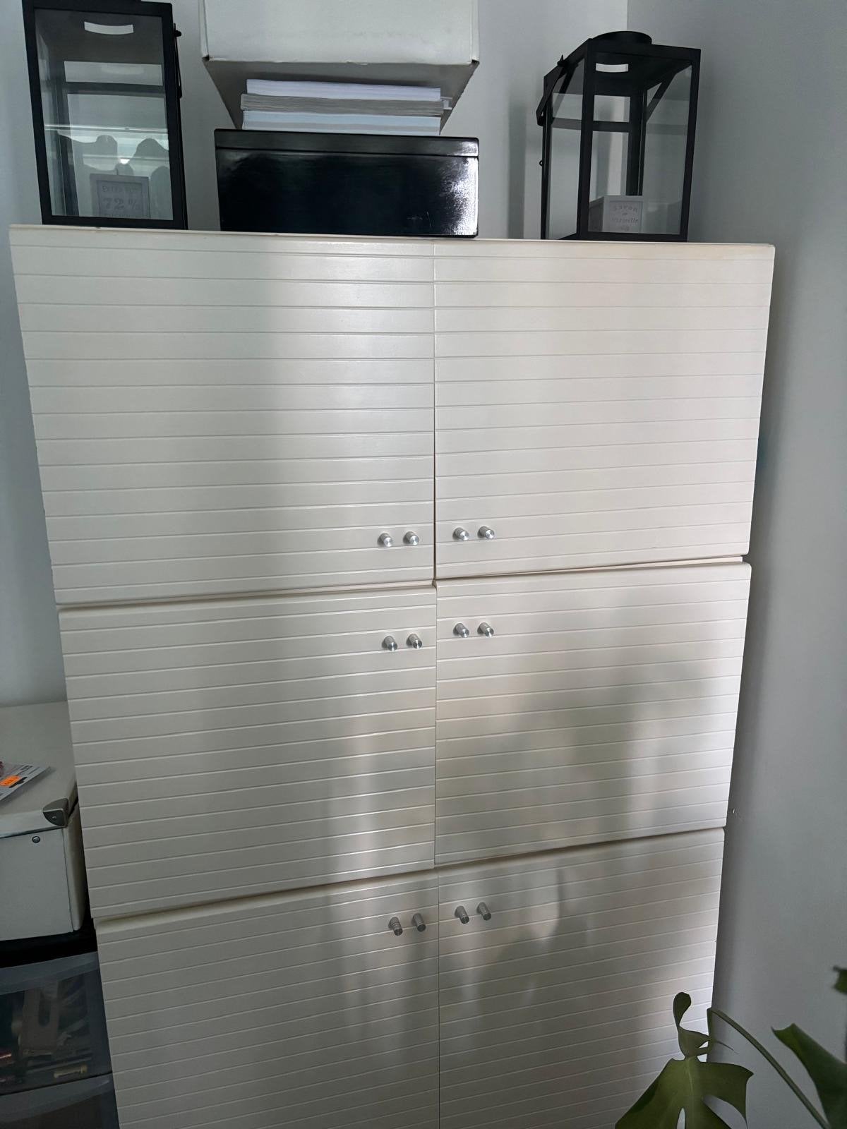 Witte kast met 6 deuren, Ophalen, 25 tot 50 cm, 50 tot 100 cm, Minder dan 100 cm