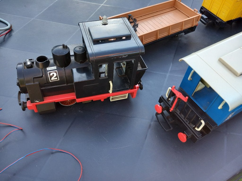 playmobil 4051 LGB trein met wagons en rails, Ophalen of Verzenden, Gebruikt, Overige typen